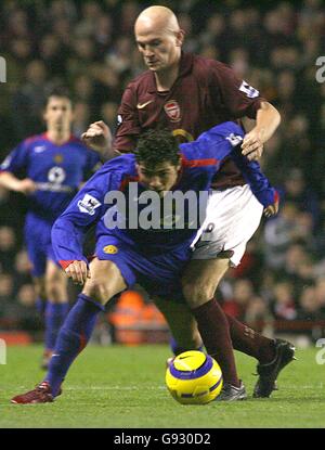 Soccer - FA Barclays Premiership - Arsenal v Manchester United - Highbury Banque D'Images