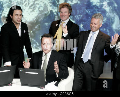 David Cameron au changement climatique maintenant campagne, Londres. Banque D'Images