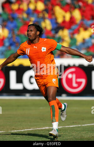 Football - Coupe d'Afrique des Nations 2006 - Groupe A - Maroc v Côte d'Ivoire - Stade International du Caire Banque D'Images