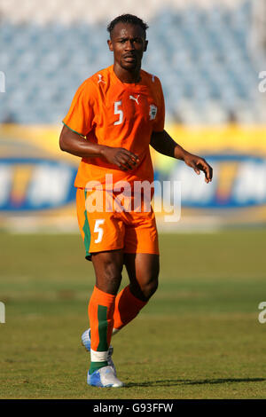 Football - Coupe d'Afrique des Nations 2006 - Groupe A - Maroc v Côte d'Ivoire - Stade International du Caire Banque D'Images