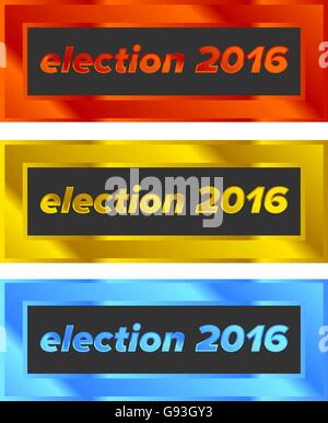 Election d'un insigne défini Illustration de Vecteur