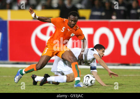 Football - Coupe d'Afrique des Nations 2006 - Groupe A - La Libye v Côte d'Ivoire - Stade International du Caire Banque D'Images