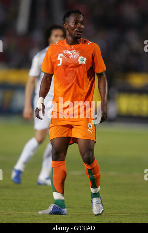 Football - Coupe d'Afrique des Nations 2006 - Groupe A - La Libye v Côte d'Ivoire - Stade International du Caire Banque D'Images