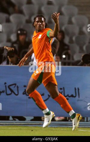 Football - Coupe d'Afrique des Nations 2006 - Groupe A - La Libye v Côte d'Ivoire - Stade International du Caire Banque D'Images