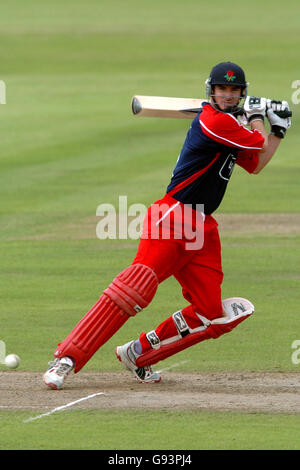 Cricket - Twenty20 Cup - Lancashire Lightning / Durham dynamos - Old Trafford. MAL Loye, Lancashire Lightning Banque D'Images