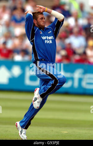 Cricket - Twenty20 Cup - Lancashire Lightning / Durham dynamos - Old Trafford. Liam Plunkett, Durham dynamos Banque D'Images