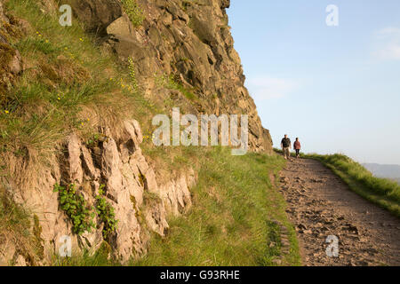 Salisbury Crags, parc de Holyrood, Édimbourg, Écosse Banque D'Images