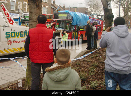 Bus POLICE Banque D'Images