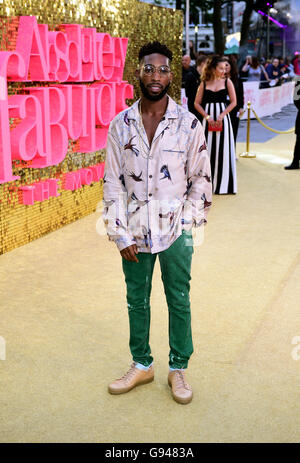 Tinie cet assistant à la première mondiale de ce film absolument fabuleux tenue au cinéma Odeon de Leicester Square, Londres. Banque D'Images