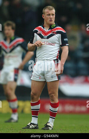 Rugby League - Powergen Challenge Cup - Fourth Round - Rochdale Hornets / Salford Reds - Spotland. Salford City Reds, Luke Robinson Banque D'Images