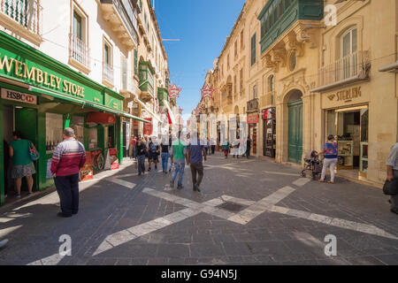 La Valette, Malte - mai 05, 2016:dans les rues et ruelles de la Valette, Malte Banque D'Images