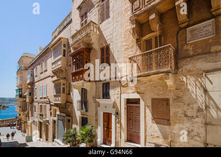 La Valette, Malte - mai 05, 2016:dans les rues et ruelles de la Valette, Malte Banque D'Images