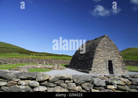 L'Oratoire Gallarus, Kilmalkedar, première église chrétienne, péninsule de Dingle, comté de Kerry, Irlande Banque D'Images