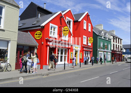 Restaurants et boutiques, Dingle, comté de Kerry, Irlande Banque D'Images