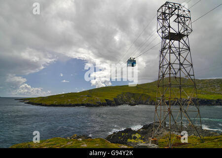 Téléphérique à Dursey Dursey Island, Point, péninsule de Beara, comté de Cork, Irlande Banque D'Images