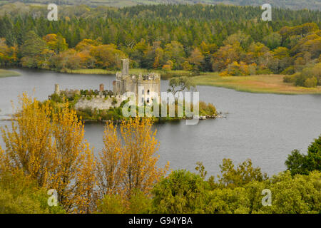 Castle Island, Lough Key, Boyle, comté de Roscommon, Irlande Banque D'Images