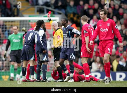 Soccer - FA Barclays Premiership - Liverpool v Manchester City - Anfield Banque D'Images