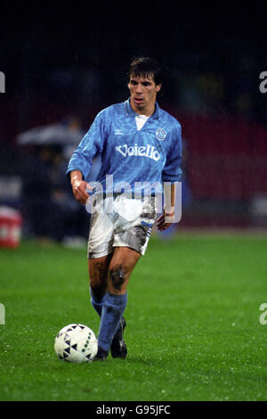 Football italien - série A - Napoli / Bari.Gianfranco Zola, Naples Banque D'Images