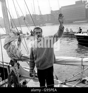 Yachting - Tour du Monde - Robin Knox-Johnston - Londres Banque D'Images