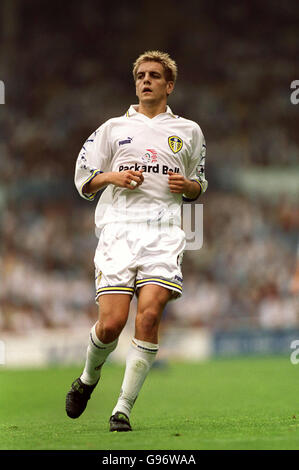 Football - FA Carling Premiership - Leeds United / Derby County. Jonathan Woodgate de Leeds United Banque D'Images