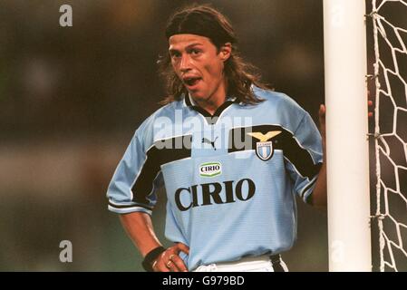 Football - amical - Lazio v River plate. Latium Matias Almeyda Banque D'Images