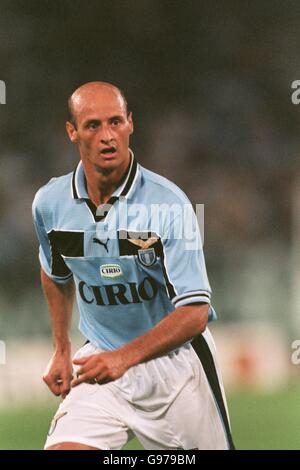 Football - amical - Lazio v River plate. Attilio Lombardo du Latium Banque D'Images