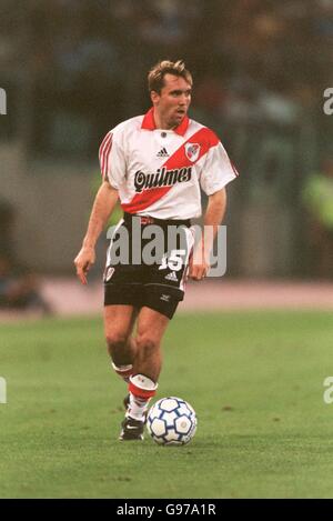 Football - amical - Lazio v River plate. Diego Platente, River plate Banque D'Images