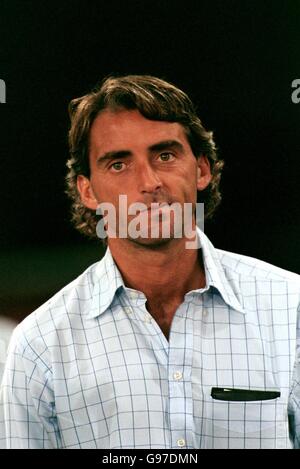 Football - amical - Lazio v River plate. Roberto Mancini, Latium Banque D'Images