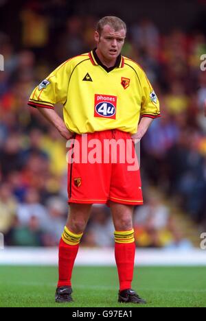 Soccer - FA Carling Premiership - Watford c. Chelsea. Peter Kennedy de Watford Banque D'Images