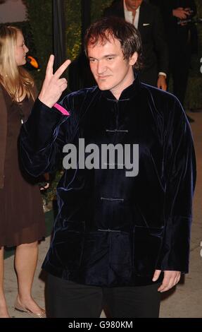 Vanity Fair Post Oscars Party - Mortons Restaurant. Quentin Tarantino arrive sur le tapis rouge. Banque D'Images