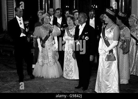 Image - L'Empereur Hirohito Visite d'État - Buckingham Palace, Londres Banque D'Images