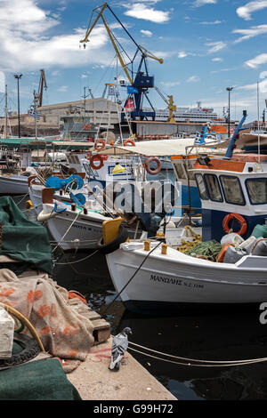 Les Docks et chantier à Ermoúpoli. Banque D'Images