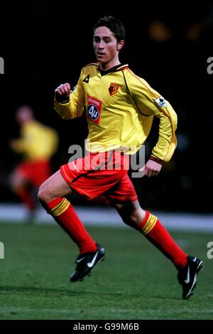 Soccer - FA Carling Premiership - Watford c. Everton. Tommy Smith, Watford Banque D'Images