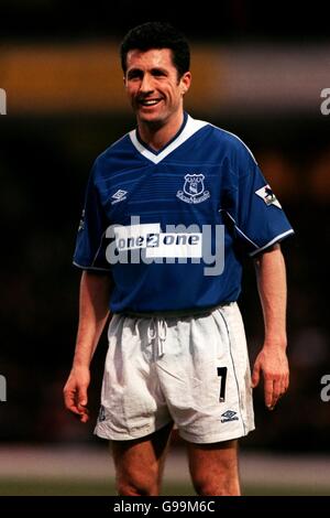 Soccer - FA Carling Premiership - Watford c. Everton. John Collins, Everton Banque D'Images