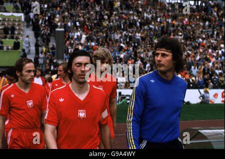 Football - Coupe du Monde FIFA 1974 en Allemagne de l'Ouest - la troisième place Match - Brésil v Pologne - Stade Olympique, Munich Banque D'Images