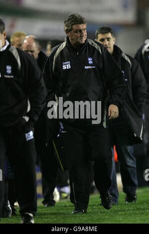 Soccer - FA Barclays Premiership - Birmingham City / Blackburn Rovers - St Andrews. Steve Bruce, directeur de la ville de Birmingham, à mi-temps Banque D'Images