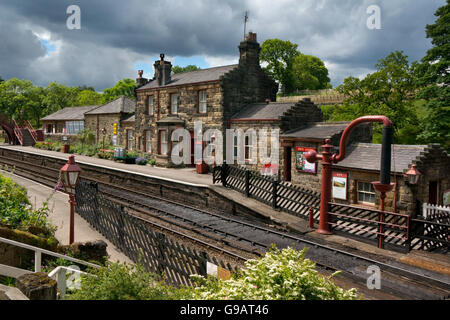 Station Goathland Yorkshire Moors ( station de Poudlard de Harry Potter) Banque D'Images