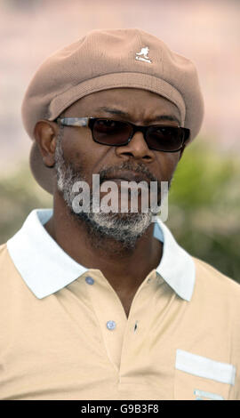 Samuel L Jackson pose pour les photographes pendant le photocall pour le jury de Cannes au Palais du Festival de Cannes. Banque D'Images