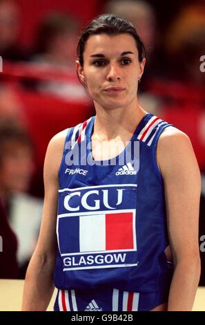 Athlétisme - CGU cinq Nations International Match - Kelvin Hall, Glasgow. Peggy Babin, France Banque D'Images