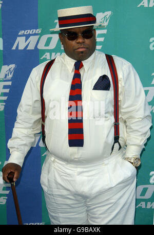 AP OUT ; CEE-Lo Green, chanteur avec Gnarls Barkley, arrive pour les MTV Movie Awards aux Sony Picture Studios, Culver City LA, Etats-Unis. Banque D'Images