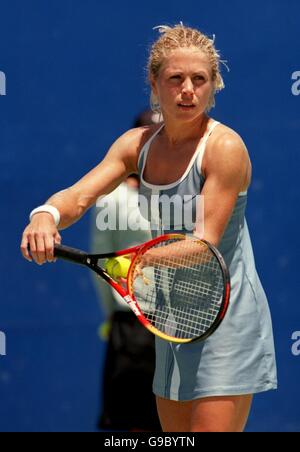 Tennis - Open Australie - Melbourne Ford Park - féminin - Deuxième tour - Kristina Brandi v Amanda Coetzer Banque D'Images