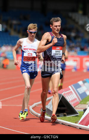 Oiseau-Dane SMITH, Tom BOSWORTH, Men's 5000m à pied, 2016, Birmingham Championnats britannique Alexander Stadium UK. Banque D'Images