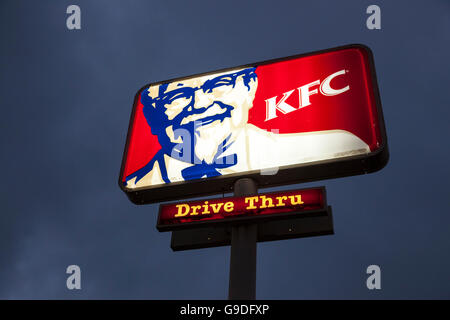 Logo Restaurant KFC Banque D'Images