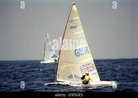 Jeux Olympiques Sydney 2000 - Voile - Men's Finn Fleet Banque D'Images