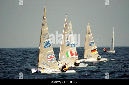 Jeux Olympiques Sydney 2000 - Voile - Men's Finn Fleet Banque D'Images