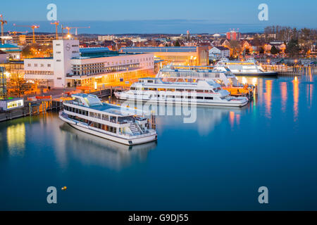 Le Lac de Constance, Friedrichshafen, Allemagne Banque D'Images