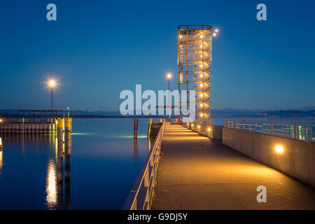 Le Lac de Constance, Friedrichshafen, Allemagne Banque D'Images