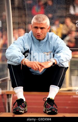 Football - amical - SI Elfsborg / SS Lazio. Fabrizio Ravanelli, SS Latium Banque D'Images