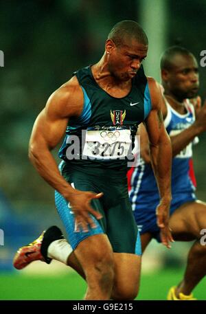 Jeux olympiques de Sydney 2000 - Athlétisme - 100 m pour hommes.Maurice Greene des États-Unis Banque D'Images