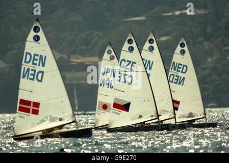 Jeux Olympiques de Sydney en 2000 -La Voile - Femmes de l'Europe des courses de la flotte Banque D'Images